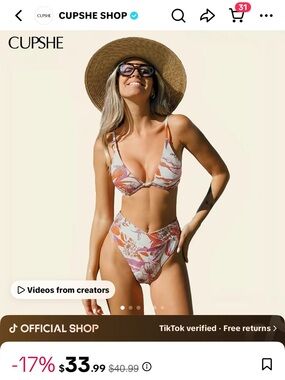Cupshe high waist bikini